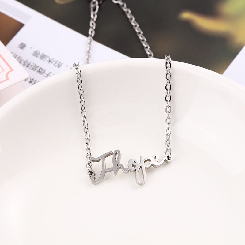 [HARANG]★BTS 着用★HR 02B_Silver Letter Bangle Bracelet HARANG]☆BTS 着用☆HR 02B_Silver Letter Bangle Bracelet