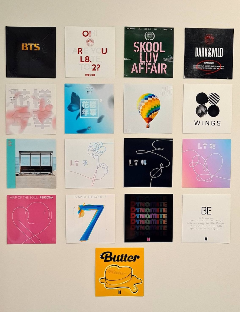 High Quality 5x5 BTS & Solo Album Cover Set Prints-Rich Colour Printing image 6