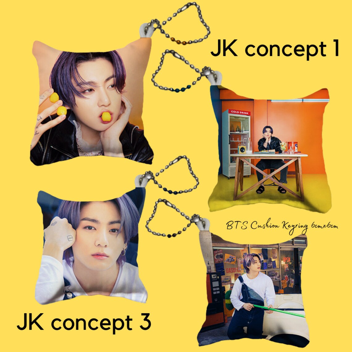 Adorable BTS Butter 2sided Cushion Keyring 6cmx6cm Butter Etsy
