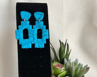 Turquoise Aztec Dangles
