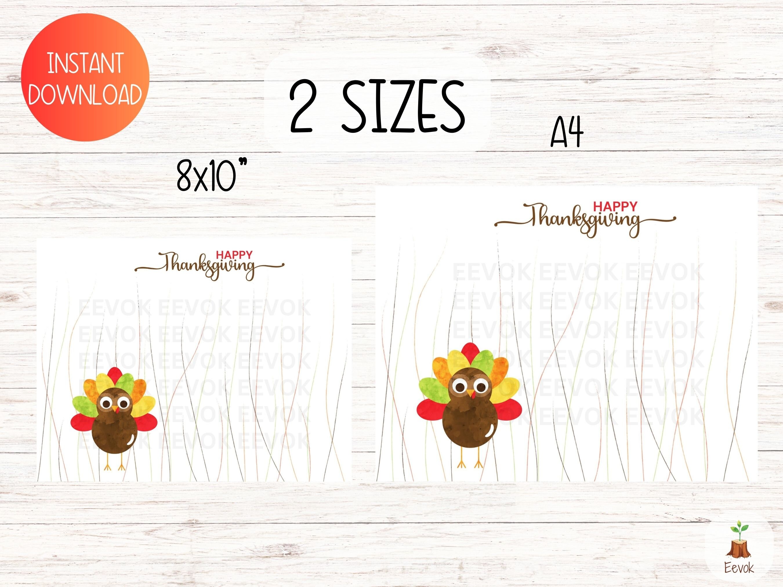 Printable Thanksgiving Craft for Kids Fall Craft for - Etsy