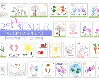 Easter Religious Handprint Craft for Kids Craft for Easter Jesus Loves Me Sunday School Activity He is Risen Christian Printable Handprint