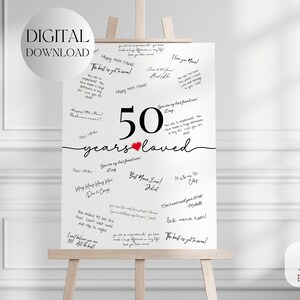 50.Geburtstag Poster, Druckbares 50.Geburtstag Poster, 50. Geburtstag, Mama 50. Geburtstag Geschenk Idee 50 Jahre altes Schild Geschenke Bestie 50