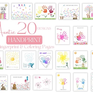 Personalisiertes Geschenk für Tante, beste Tante aller Zeiten, Geschenk für Tante, cooles Tante-Geschenk, beste Tante-Geschenke, süße Tante-Geschenke, Handabdruck-Fingerabdruck-Kunst