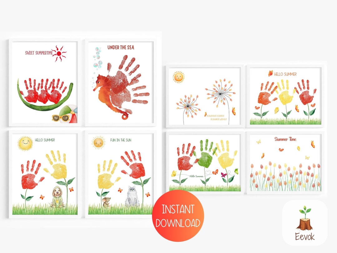 Printable Summer Craft Activities, Preschool Summer Craft for Kids ...