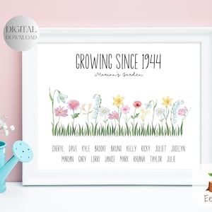 80er Geburtstagsgeschenk für Oma, Mutter 80er Jahre Geschenkidee, 80er Jahre Geburtstagsgeschenk, 80er Jahre Geburtstagsgeschenk, Geschenke für Oma, Geburtsblume
