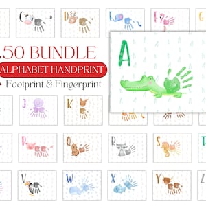 A-Z Alphabet Handprint Craft, Activity Sheets, Coloring Pages, Preschool Alphabet, Preschool Busy Book, Worksheet, Pre-K Teacher Tools Craft