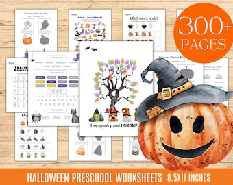 Printable Preschool Halloween Worksheets Halloween Resources Halloween Activities Educational Learning Folder Pumpkin Handprint Craft Memory