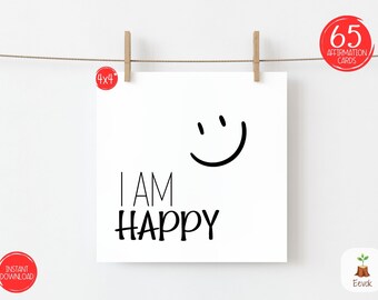 Kids Affirmation Cards, Kids Motivational Cards, I AM Strong, Kids I AM Affirmation Cards, Motivational Kids, Self Love for Kids, Printable