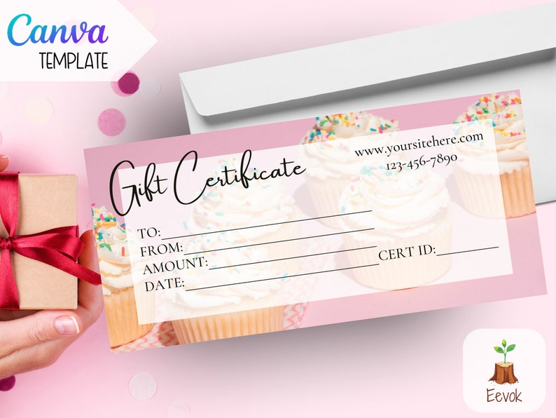 GIFT CERTIFICATE TEMPLATE Printable Canva Editable Gift Etsy