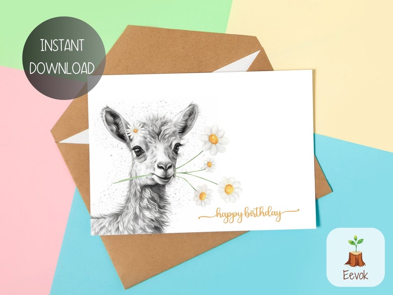 Printable Funny Birthday Card Llama Birthday Card Alpaca - Etsy
