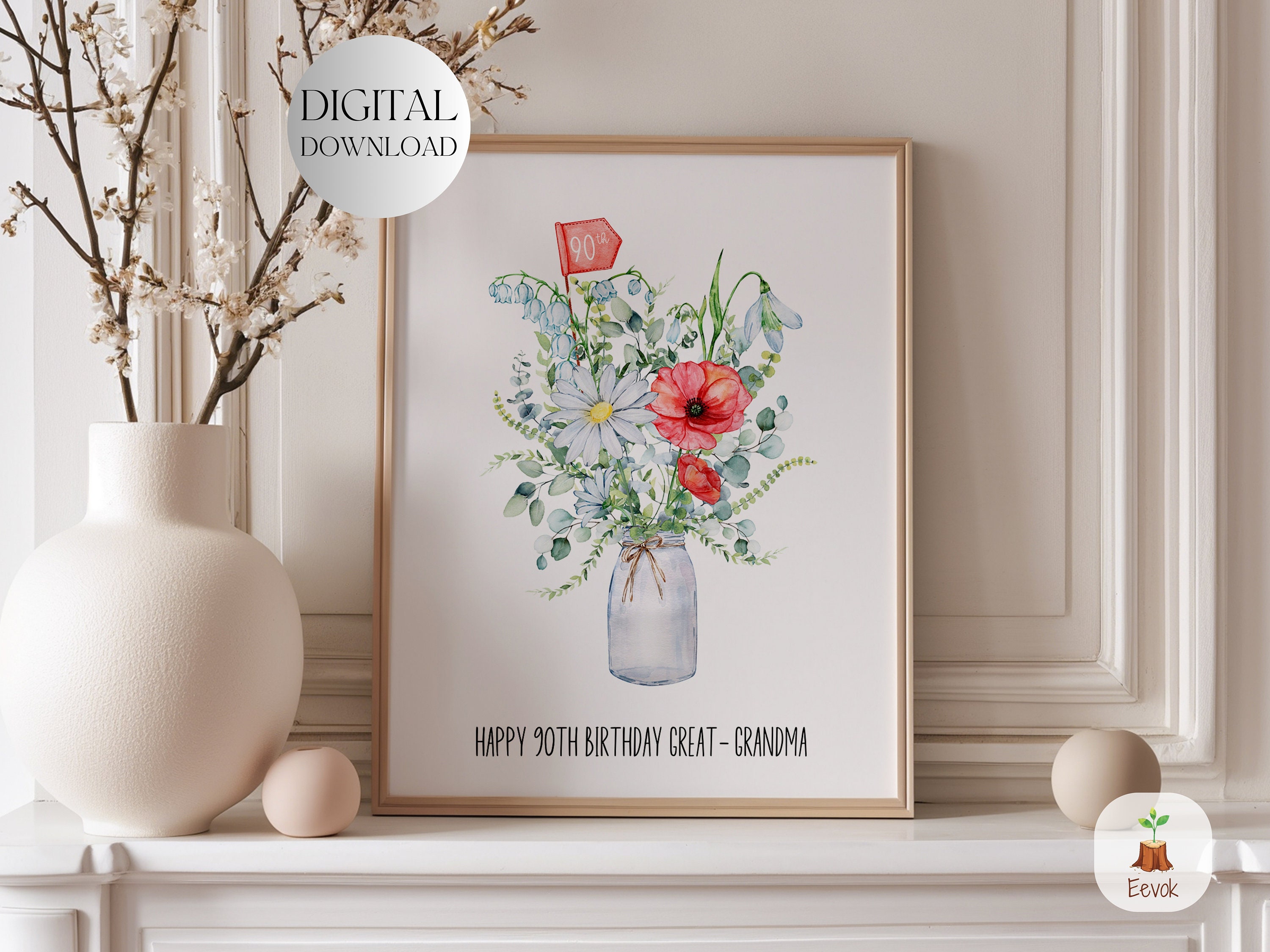Hunts England - Biglietto di auguri per 90° compleanno cognato