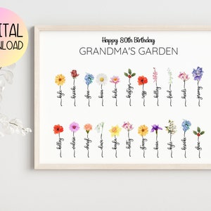 80. Geburtstag Geschenk für Oma, Mutter 80. Geburtstag Geschenk Idee, 80 Jahre alt Geburtstag Geschenk, 80 Geburtstag Geschenk, Geschenke für Oma, Geburt Blume