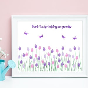 Printable Mothers Day Craft, Mother&#39;s Day Activity for Kids, Printable Artwork for Mom, Fingerprint Craft for Mothers Day, Kid Craft for Mom
