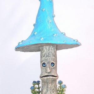 Shroomie &quot;Grumble&quot; One of a kind handmade Miniature Fantasy Mushroom Art Cottagecore Goblincore Sculpture
