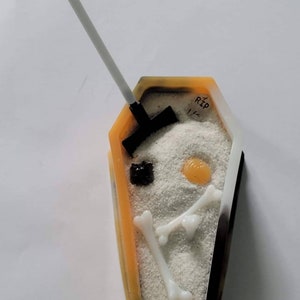 Resin coffin zen gardens