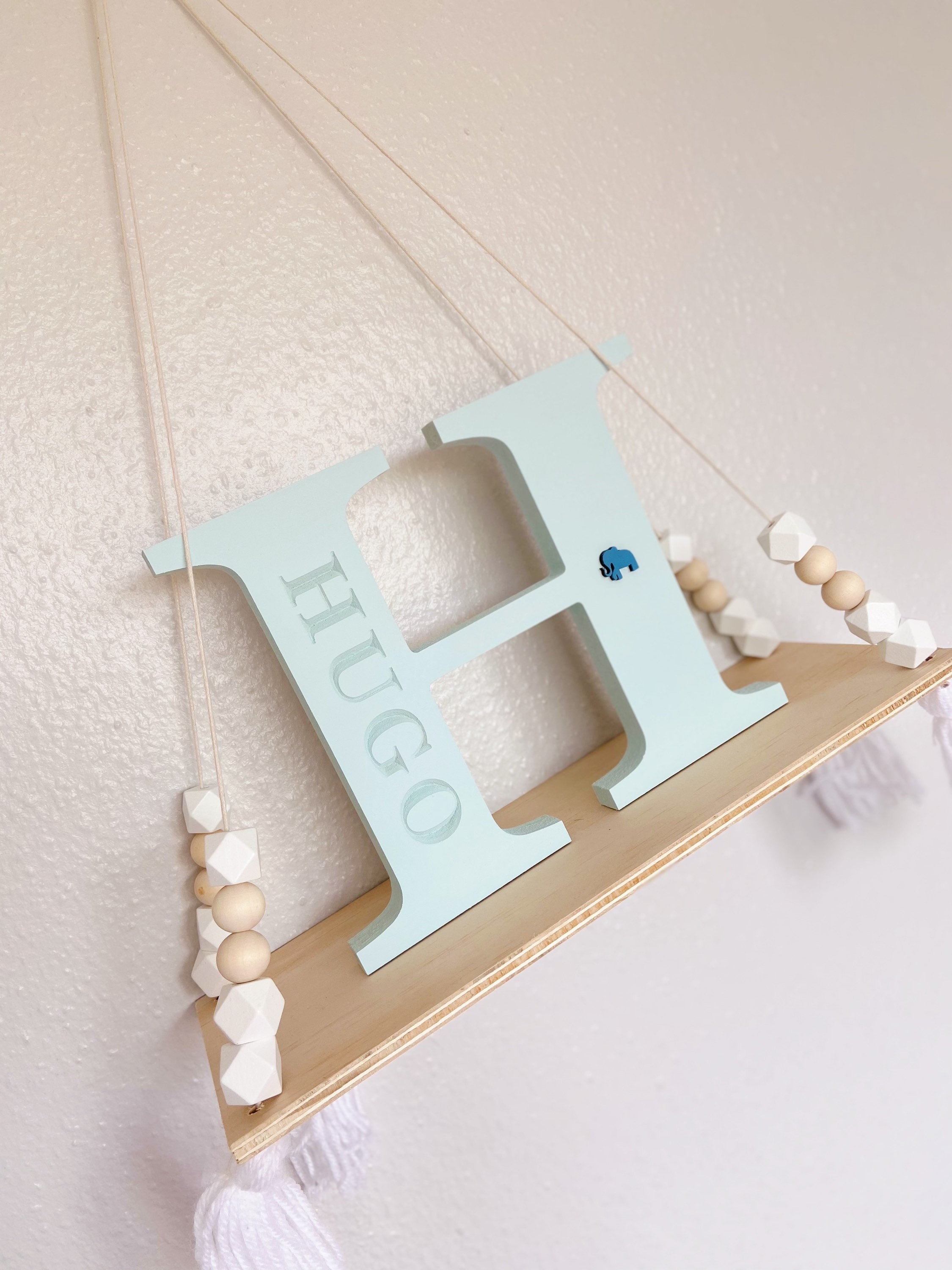Personalised Engraved Letter, Free Standing Wooden Initial, Nursery N…