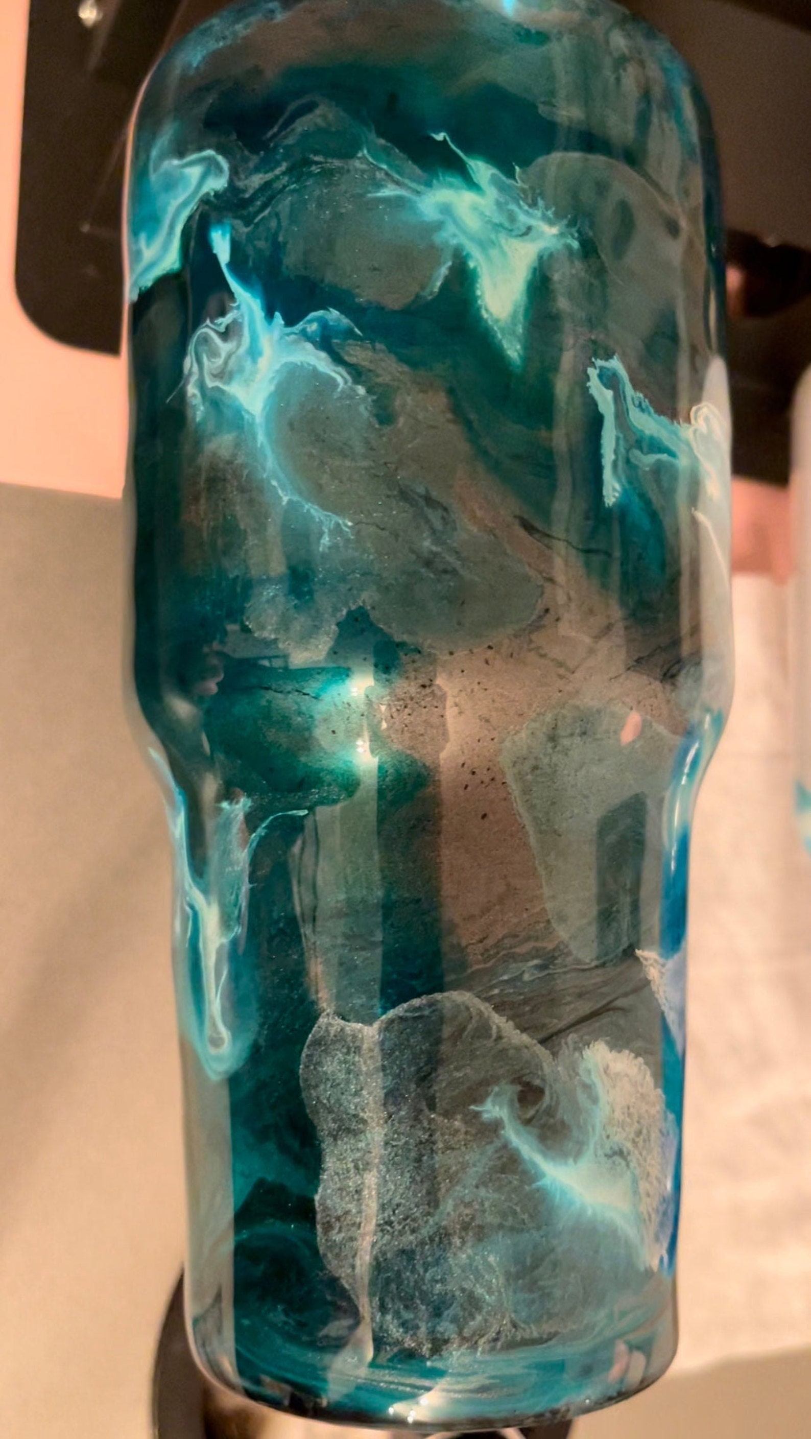 Custom Tumblers Hydrodipping Alcohol Inks and Vinyl Etsy