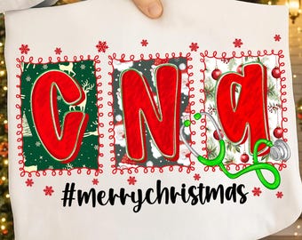 Christmas CNA Png,CNA Nurse Christmas Sublimation,Holiday Cna Digital Design,Cna Merry Christmas Png File,Christmas CNA Ornament Png
