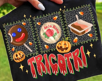 Tricotri Halloween Design,Dia De Los Muertos Candy Png,Mexican Candy Sublimation,Trick Or Treat Mexican Png,De La Rosa Halloween Png