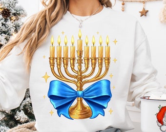 Hanukkah Coquette bow PNG, Holiday Gift Shirt Png, Peace Love and Light Png, Happy Hanukkah PNG, Coquette bow PNG, Sublimate Design