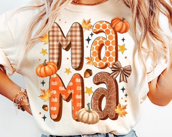 Fall Mama Png, Autumn Pumpkin Png, Retro Fall Png, Fall Doodle Letters, Fall Vibes Png, Autumn Mama, Pumpkin Spice Png Digital Download