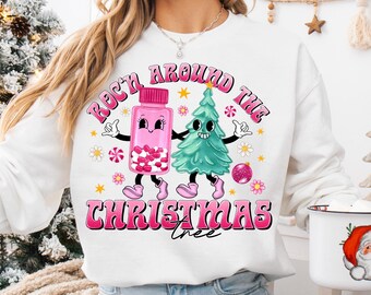 Roc’n Around The Christmas Tree png, Nurse Christmas Tree png, sublimation design download, Christmas Nurse png, Nurse Life png, Trendin PNG