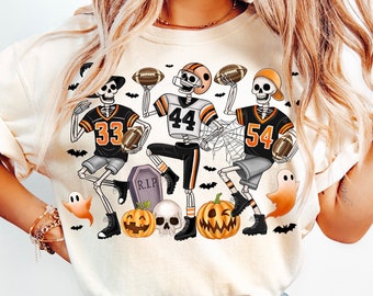 Skeleton Football Png,Skeleton Halloween PNG,Dancing Skeleton Png, Game Day Football PNG,Spooky Season Png,Retro Halloween Png,Halloween Png