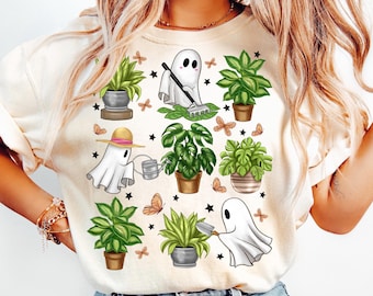 Ghost Plant png, Crazy Plant Lady png, Ghost png, Halloween Plants png, Ghost Plant Lady png, Trending Ghost Plant png, Sublimation Designs