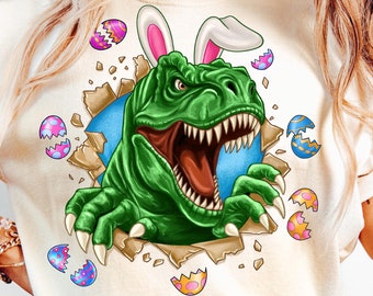 Easter Saurus Rex png, Easter Life png, Bunny Rex png,  Easter Day png, Easter dinosaur png, T-rex dinsaour png, sublimate designs download