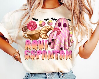 Aqui Espantan Png, Sublimate Designs, Spanish Halloween Png, Halloween Png,Spooky Latina, Spooky Conchas Png, Regalos Es Espanol