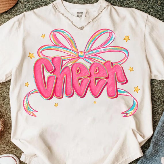 Cheer Coquette Png Design,Cheer Team Png,Pink Cheer PNG,Pink Cheer Design PNG,Cheerleader Shirt Design Png,Cheer Squad Sublimation Design