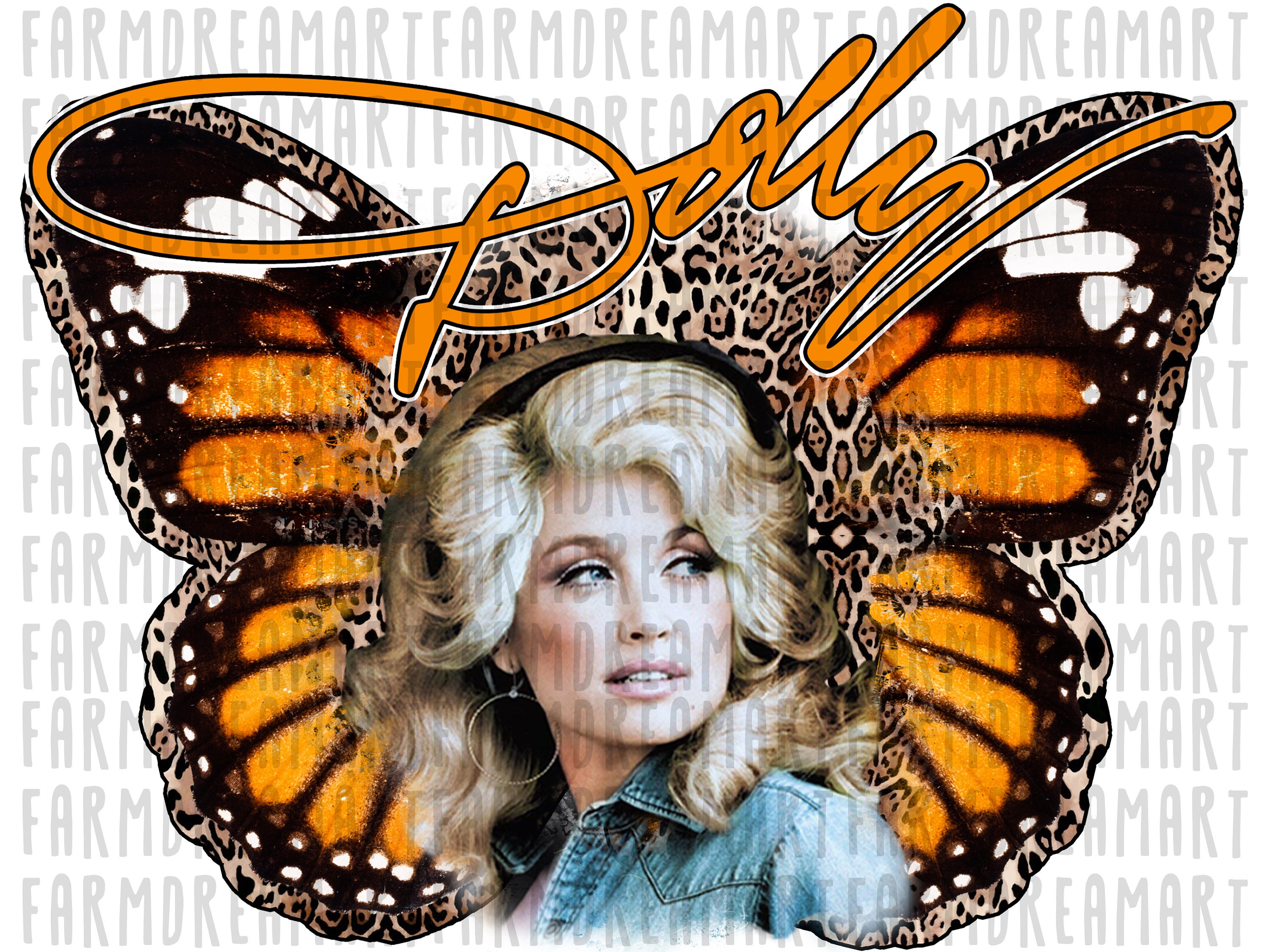 Dolly Parton Butterfly Png Dolly Parton Butterfly Leopard Etsy