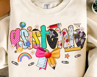 Asistente Coquette Bow Png,Teacher Sublimation Png,Spanish Teacher PNG,Back to School PNG,Teacher Assistant Sublimation,School Assistant PNG