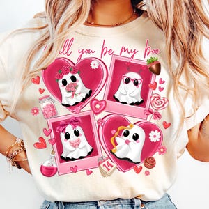 Will you be My Boo Png, Valentine's Day Ghost Shirt Png, Be My Boo Png, Valentines Day Sublimation, Girl Ghost Png, Valentines Boo Png