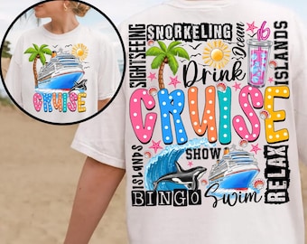 Cruise Vacation PNG,Beach Trip Shirt Design,Tropical Cruise,Summer Travel Sublimation,Ocean Adventure PNG,Family Cruise Png,Cruise Ship Png