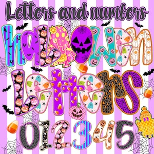 Preppy Halloween Spooky Alphabet Png,Halloween Alphabet png,Halloween Sublimation,Gothic Halloween,Halloween Shirt png,Spooky Letters Png