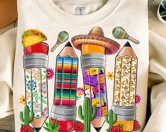 Cinco de Mayo Teacher PNG,Teacher Pencil Design,Cinco de Mayo Png,Funny Fiesta Teacher Png,Fiesta Classroom,Mexico Teacher,Teacher Life