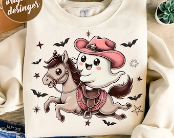Cute Cowboy Ghost Png, Western Halloween Png, Spooky Png, Cowboy Ghost, Retro Halloween Png, Funny Halloween, Sublimate Design, Trending Png