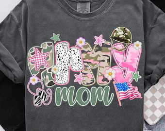 Army Mom PNG,Military Family Sublimation,Camo Mom Sublimation,Patriotic Mom,Army Support PNG,Soldier Family Sublimation,Cute Army Mom