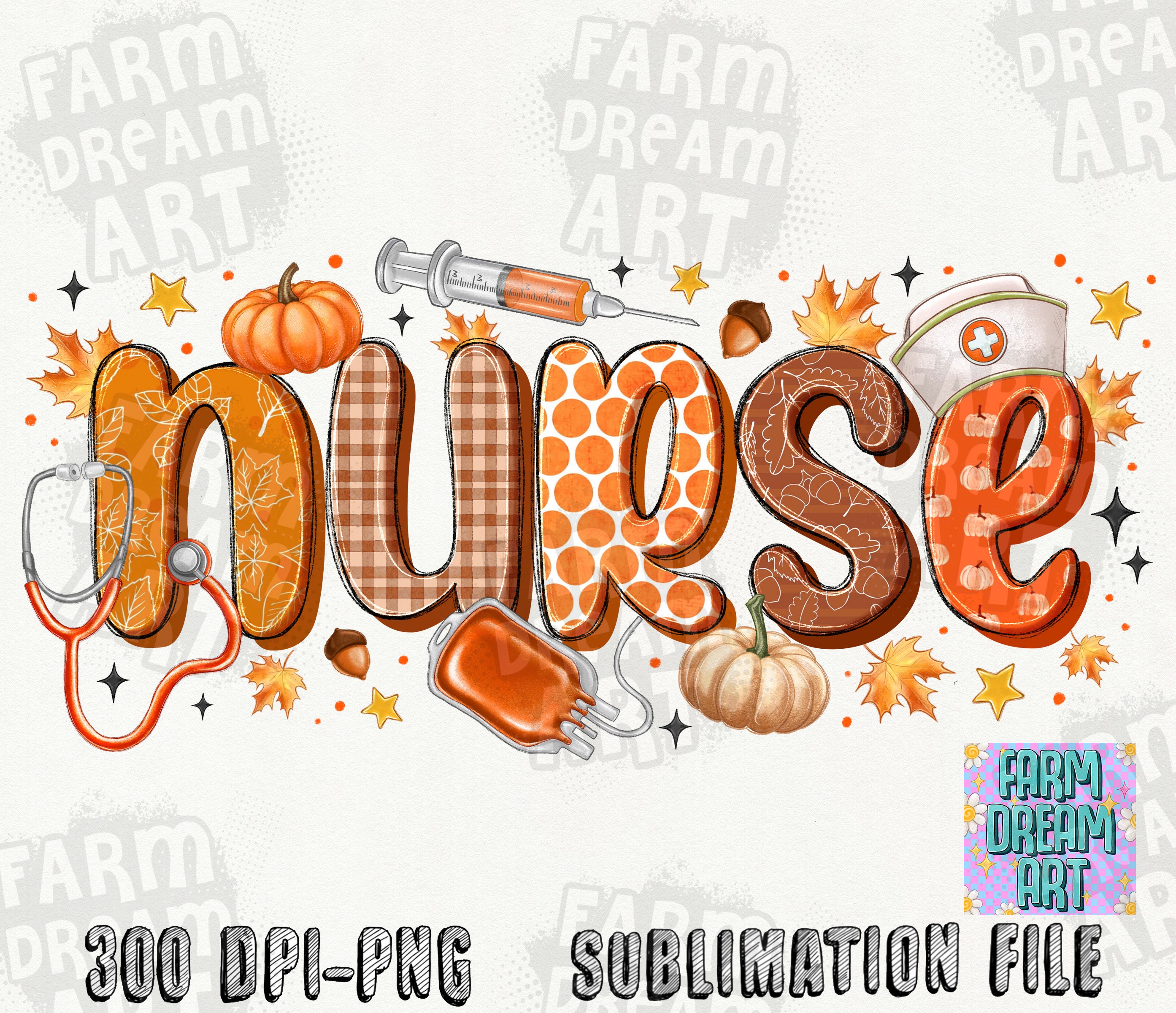 Fall Nurse Background Fall Nurse Png, Nursing Png, Nurse Pumpkins Png, Retro Nurse Png ...