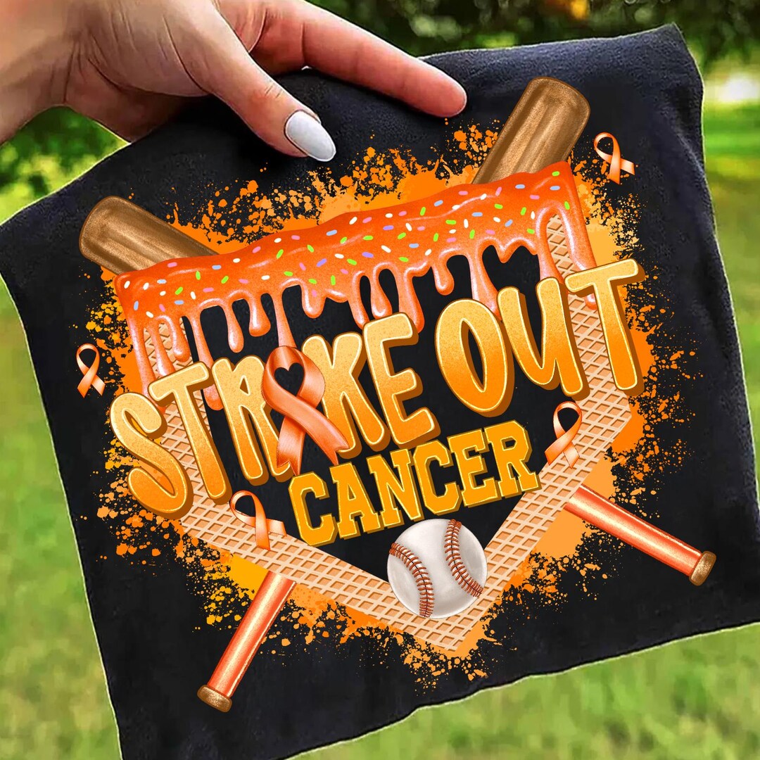 Strike Out Cancer Png,sports Cancer Awareness Png,baseball Cancer Gold ...