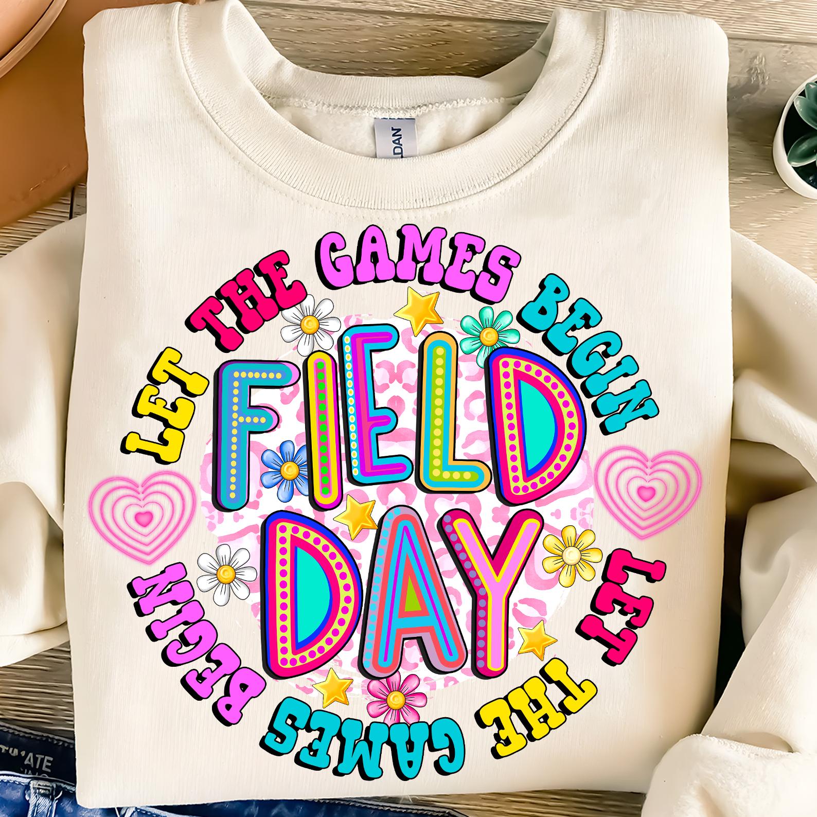 Field Day 2025 Let the Game Begin Png,teacher Field Day 2025 Png,retro ...