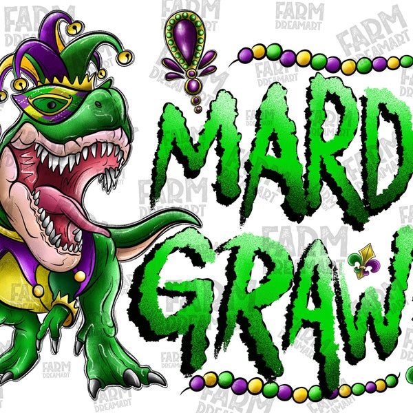 Mardi Grawr Rex Png, Mardi Gras Png, Dinosaur PNG, Rex Png, Mardi Gras Gift, Dinosaur,Mardi Gras png, INSTANT DOWNLOAD,Sublimation Design