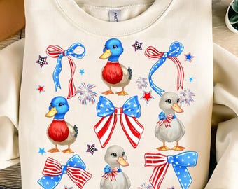 4th of July PNG,Patriotic Coquette Goose png,Sublimation Design USA,Cute Goose,Independence Day PNG,Red White Blue Bow,Fourth of July Goose
