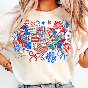 Christian USA Map Floral PNG,Bible Verse States Design,Patriotic Faith Sublimation,God Bless America Map Design,USA Map Coquette Png