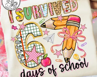 I Survived 67 Days,67 Days Of School,Funny School Countdown,100 Days Of School Png,School Survival,Pencil Bow School PNG,Cute School Numbers