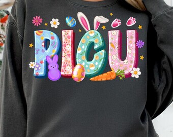 PICU Nurse Easter Png,Pediatric ICU Nurse Design,Easter Nurse Sublimation,Cute PICU Bunny Nurse,Spring Pediatric Nurse Design,Happy Easter
