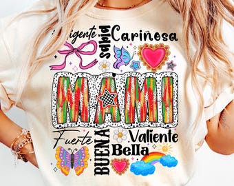 Spanish Mami Png, Floral Mami Png Design, Retro Madre Png Sublimation, Gift For Mami Png, Retro Mami Png, Mothers Day Png,Mami Coquette Png