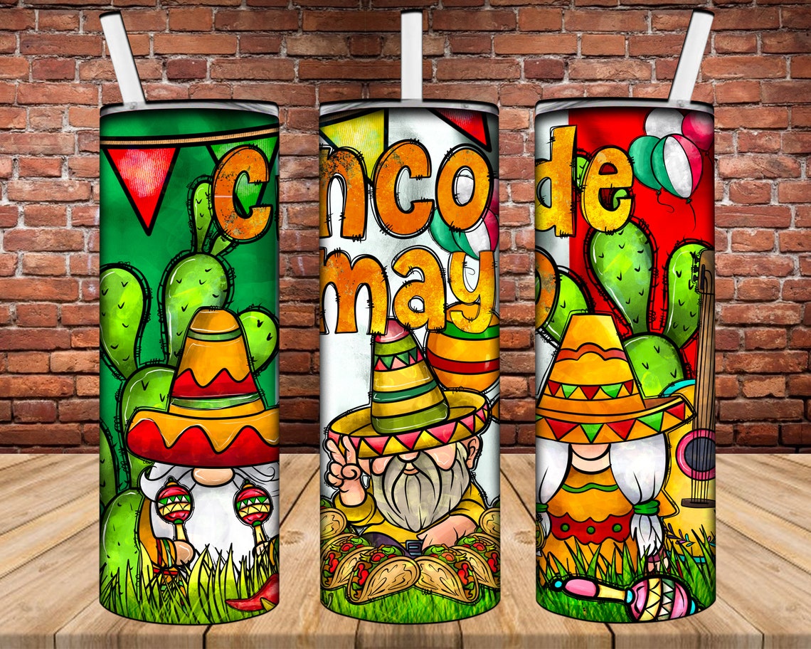 Mexican Tumbler Png cinco De Mayo Tumblermexican Sublimation Etsy